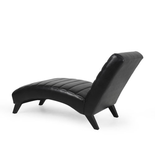 Orren Ellis Hornstein Faux Leather Armless Chaise Lounge & Reviews Wayfair